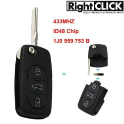 1J0959753B VW Remote Control 3-button 434Mhz