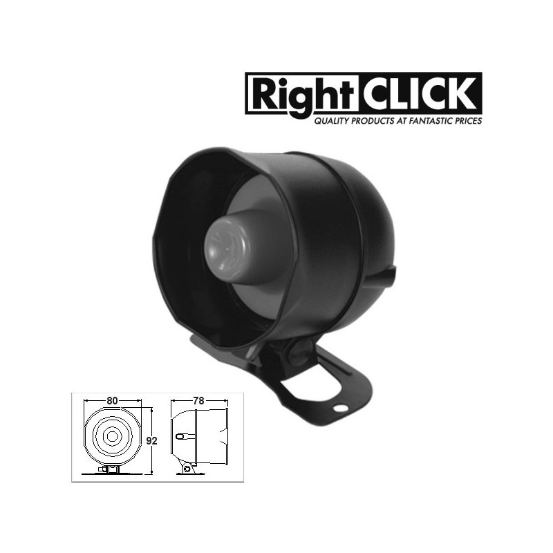 12v One Tone SIREN for car alarms SIR1TBK