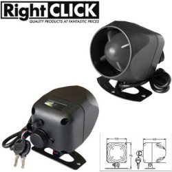 12V Battery Backup Siren for Car Alarm 120dB. (+) and (-) trigger