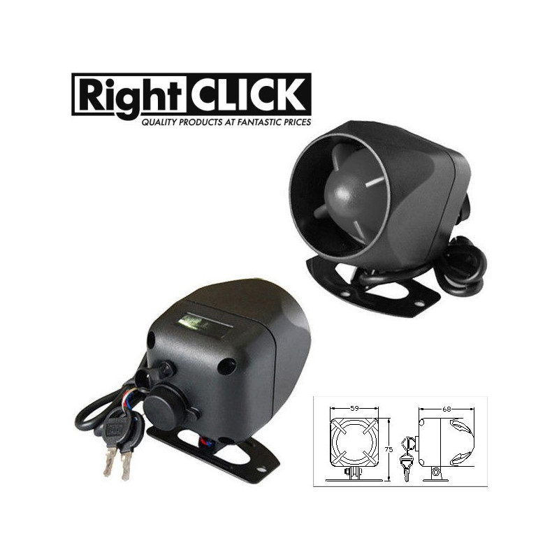 12V Battery Backup Siren for Car Alarm 120dB. (+) and (-) trigger 12V Battery Backup Siren for Car Alarm 120dB. (+) and (-) trigger