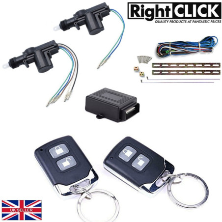 2 Door Central Locking Kit Remote Keyless (Upgradable To 4 Doors) 2D-CLR007R287