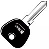 Plastic Head Key BMW Silca HU50AP Replacement Spare Key Blank