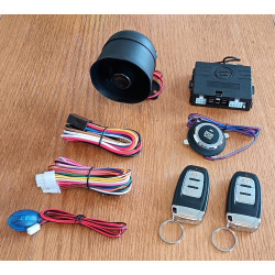 PKE(APP) car alarm with remote engine start Push button starter AL05BT-R229RENG