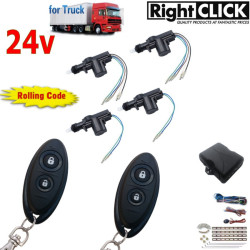24V FOR TRUCK 4 Door Central Locking Kit Remote Keyless 24V-CLR212-4D