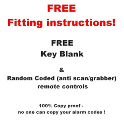 Remote Keyless UPGRADABLE TO ALARM VW POLO AUDI etc, "SUPER QUALITY" KE851HC