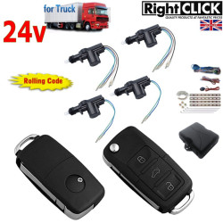 24V FOR TRUCK 4 Door Central Locking Kit Remote Keyless "TOP QUALITY"  24V-CLR851-4D