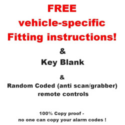 Remote Keyless For Car Central Lock UPGRADABLE TO ALARM VW POLO AUDI BMW etc, "TOP QUALITY" KE851HC-UPG