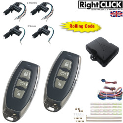 4 Door Central Locking Kit Remote Keyless "HIGH QUALITY"  4D-CLR698HC-3BTN