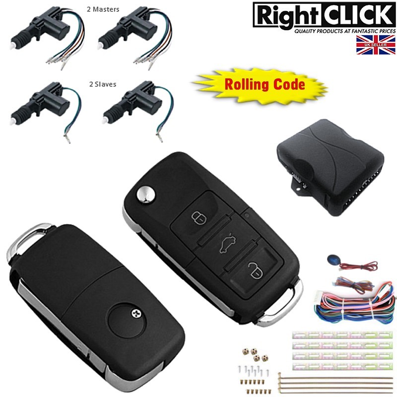 4 Doors Central Locking Kit Remote Keyless "TOP QUALITY" 